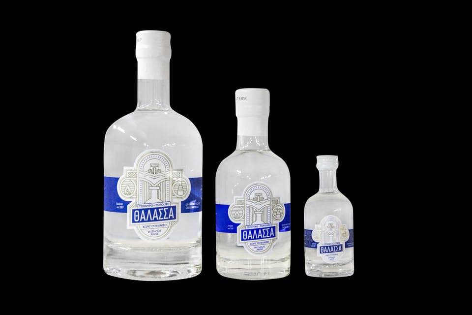 Τσίπουρο Thalassa σε 500 ml, 200 ml και 50 ml